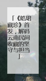 《皓珺藏珍》首发，解码云南民间收藏的坚守与担当