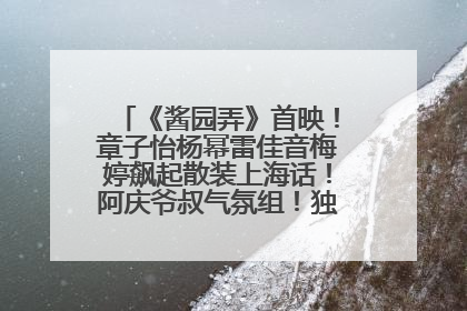 《酱园弄》首映！章子怡杨幂雷佳音梅婷飙起散装上海话！阿庆爷叔气氛组！独独没见他……