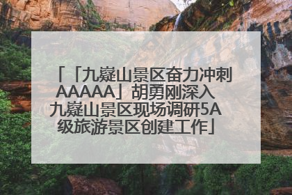 「九嶷山景区奋力冲刺AAAAA」胡勇刚深入九嶷山景区现场调研5A级旅游景区创建工作