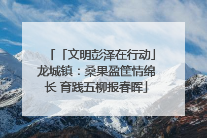 「文明彭泽在行动」龙城镇：桑果盈筐情绵长 育践五柳报春晖