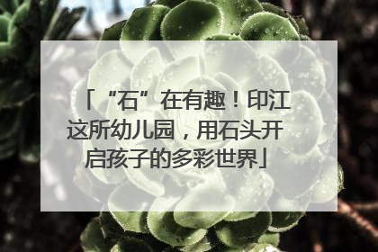 “石”在有趣！印江这所幼儿园，用石头开启孩子的多彩世界