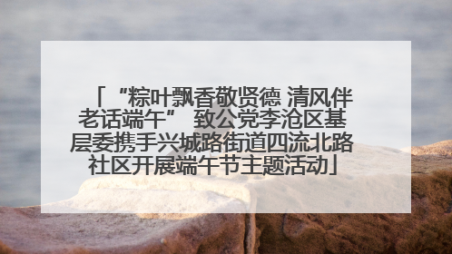 “粽叶飘香敬贤德 清风伴老话端午” 致公党李沧区基层委携手兴城路街道四流北路社区开展端午节主题活动