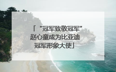 “冠军致敬冠军” 赵心童成为比亚迪冠军形象大使