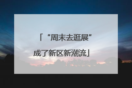 “周末去逛展”成了新区新潮流