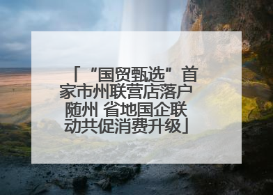 “国贸甄选”首家市州联营店落户随州 省地国企联动共促消费升级