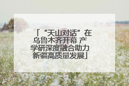 “天山对话”在乌鲁木齐开幕 产学研深度融合助力新疆高质量发展