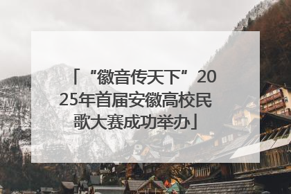 “徽音传天下”2025年首届安徽高校民歌大赛成功举办