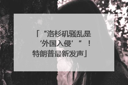 “洛杉矶骚乱是‘外国入侵’”！特朗普最新发声