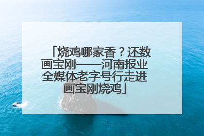 烧鸡哪家香？还数画宝刚——河南报业全媒体老字号行走进画宝刚烧鸡