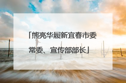 熊亮华履新宜春市委常委、宣传部部长
