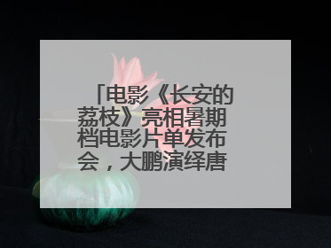 电影《长安的荔枝》亮相暑期档电影片单发布会，大鹏演绎唐朝小人物故事