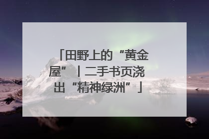田野上的“黄金屋”丨二手书页浇出“精神绿洲”