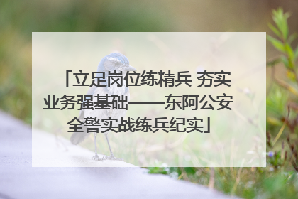 立足岗位练精兵 夯实业务强基础——东阿公安全警实战练兵纪实