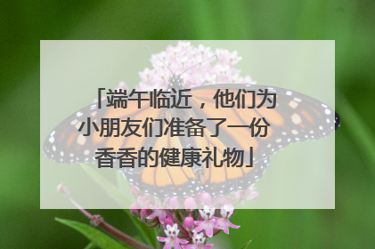 端午临近，他们为小朋友们准备了一份香香的健康礼物