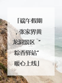 端午假期，张家界黄龙洞景区“粽香驿站”暖心上线