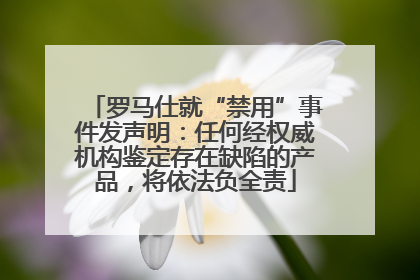 罗马仕就“禁用”事件发声明：任何经权威机构鉴定存在缺陷的产品，将依法负全责