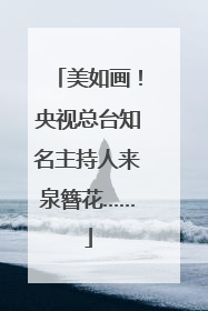 美如画！央视总台知名主持人来泉簪花……