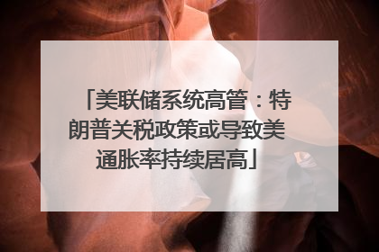 美联储系统高管：特朗普关税政策或导致美通胀率持续居高