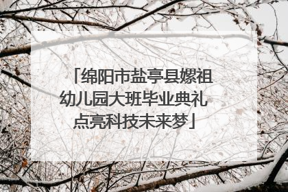 绵阳市盐亭县嫘祖幼儿园大班毕业典礼点亮科技未来梦