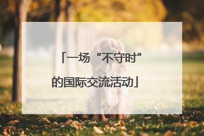 一场“不守时”的国际交流活动