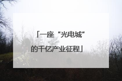 一座“光电城”的千亿产业征程