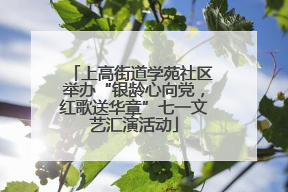 上高街道学苑社区举办“银龄心向党，红歌送华章”七一文艺汇演活动