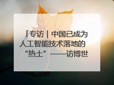 专访｜中国已成为人工智能技术落地的“热土”——访博世集团董事会主席斯特凡·哈通