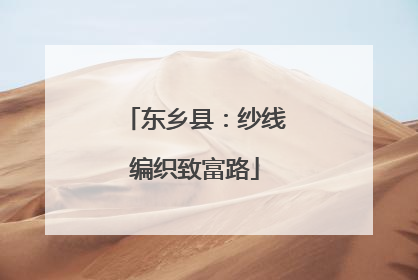 东乡县：纱线编织致富路
