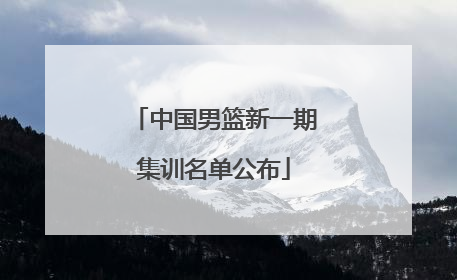 中国男篮新一期集训名单公布