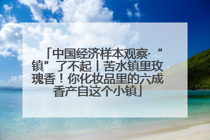 中国经济样本观察·“镇”了不起丨苦水镇里玫瑰香！你化妆品里的六成香产自这个小镇