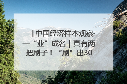 中国经济样本观察·一“业”成名｜真有两把刷子！“刷”出30亿级“颜值经济”