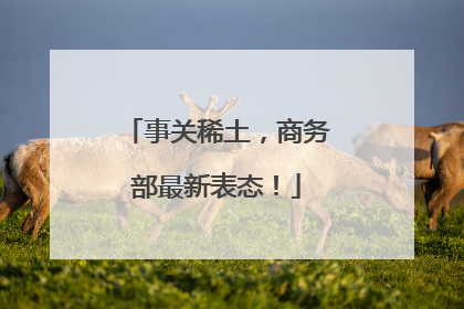 事关稀土，商务部最新表态！
