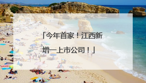 今年首家！江西新增一上市公司！