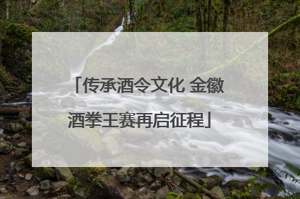传承酒令文化 金徽酒拳王赛再启征程