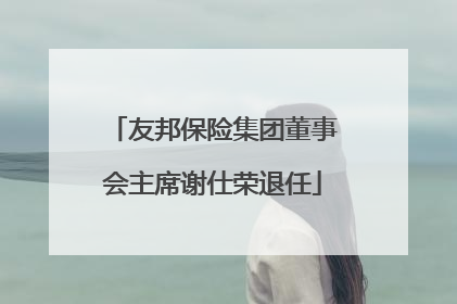友邦保险集团董事会主席谢仕荣退任