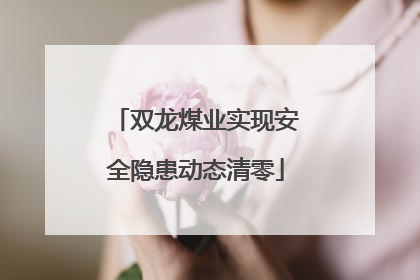 双龙煤业实现安全隐患动态清零