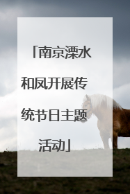 南京溧水和凤开展传统节日主题活动