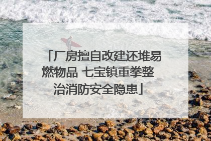 厂房擅自改建还堆易燃物品 七宝镇重拳整治消防安全隐患