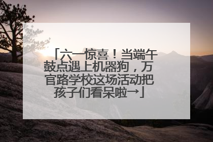六一惊喜！当端午鼓点遇上机器狗，万官路学校这场活动把孩子们看呆啦→