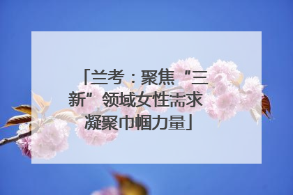 兰考：聚焦“三新”领域女性需求 凝聚巾帼力量