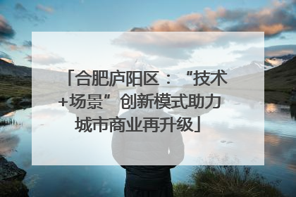 合肥庐阳区：“技术+场景”创新模式助力城市商业再升级