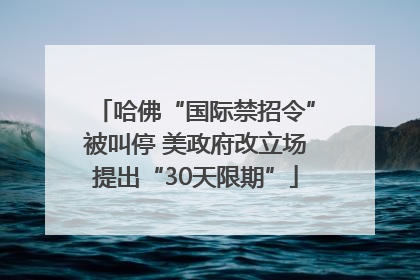 哈佛“国际禁招令”被叫停 美政府改立场提出“30天限期”