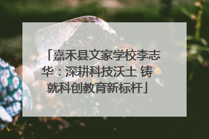 嘉禾县文家学校李志华：深耕科技沃土 铸就科创教育新标杆
