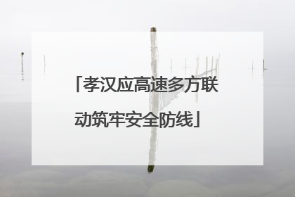 孝汉应高速多方联动筑牢安全防线