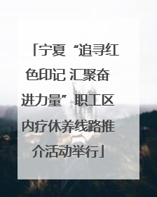 宁夏“追寻红色印记 汇聚奋进力量”职工区内疗休养线路推介活动举行