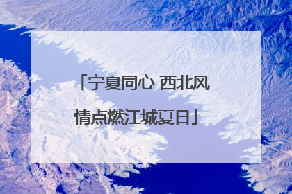 宁夏同心 西北风情点燃江城夏日