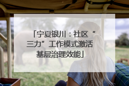 宁夏银川：社区“三力”工作模式激活基层治理效能