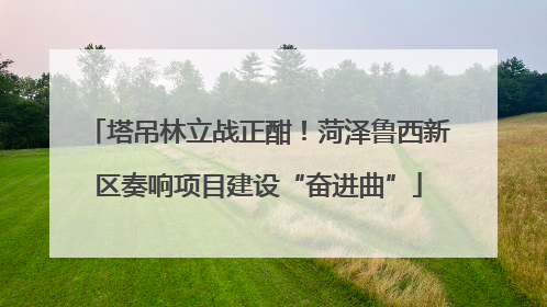 塔吊林立战正酣!菏泽鲁西新区奏响项目建设“奋进曲”