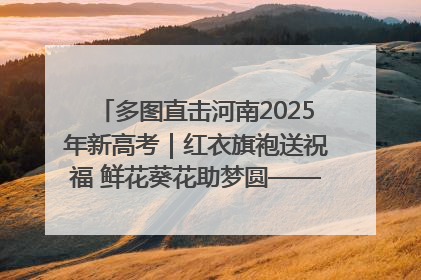 多图直击河南2025年新高考｜红衣旗袍送祝福 鲜花葵花助梦圆——尉氏县高考暖心送考