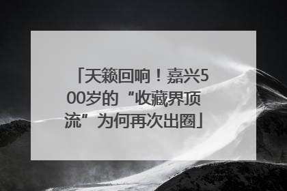 天籁回响！嘉兴500岁的“收藏界顶流”为何再次出圈